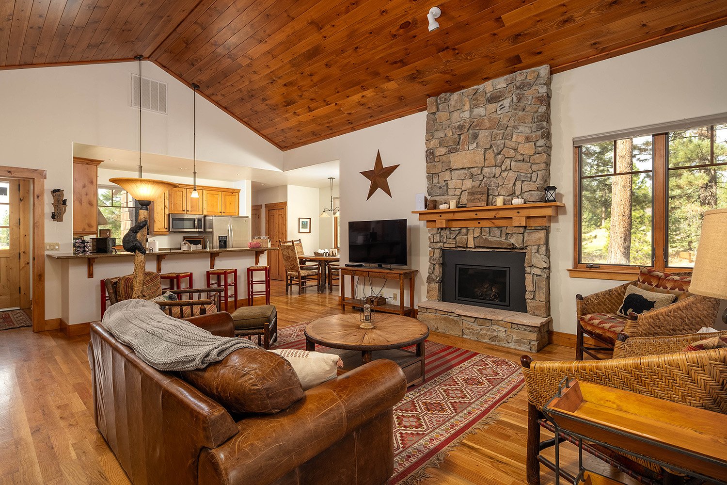 Living area of vacation rental at Grizzly Ranch Golf Club