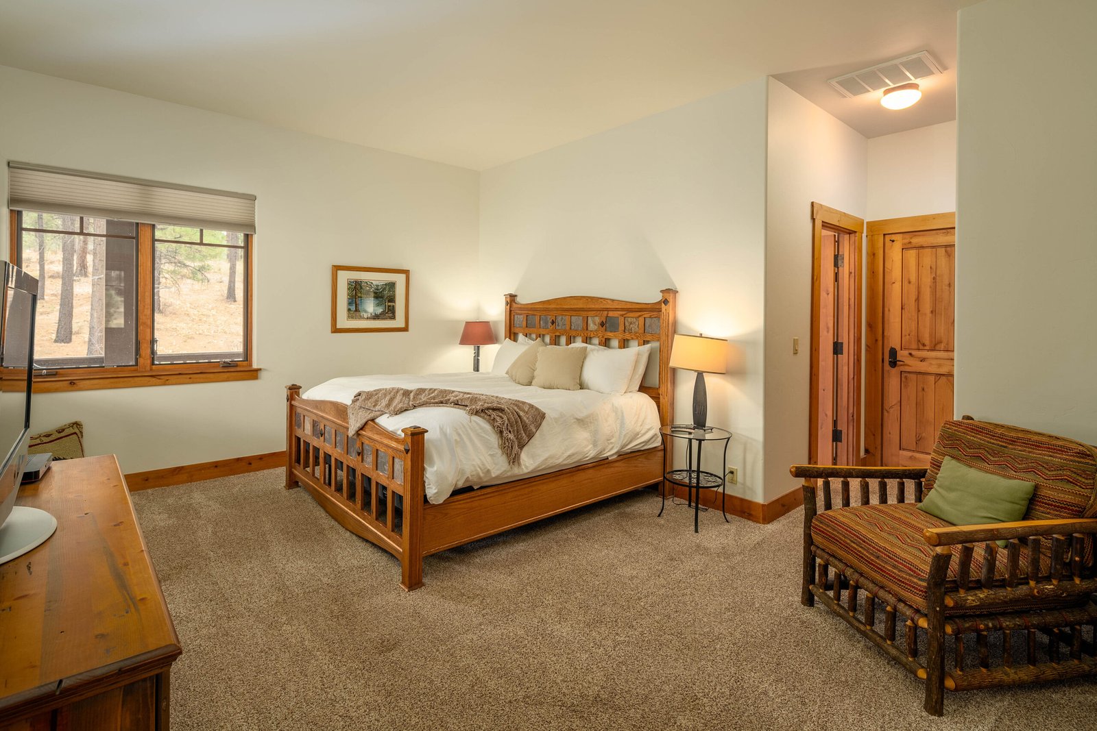 master bedroom of vacation rental at Grizzly Ranch Golf Club